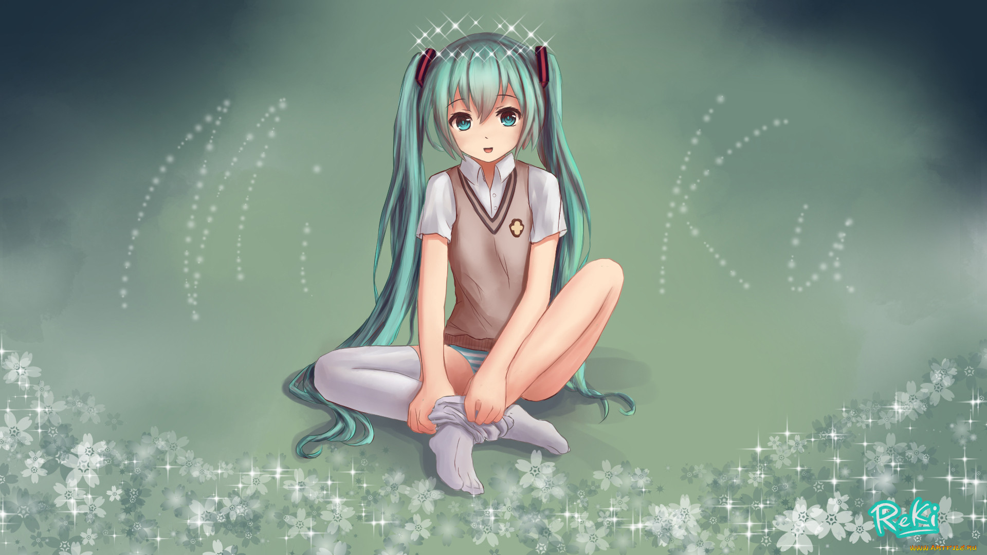 , vocaloid, art, reki, , hatsune, miku, , , , 